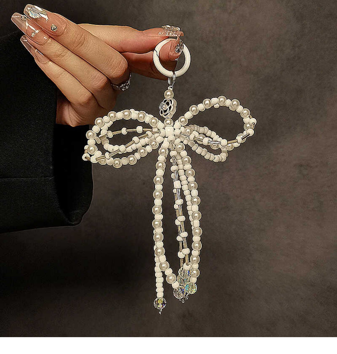 Decorative Beaded Bow Keychain Kalsten