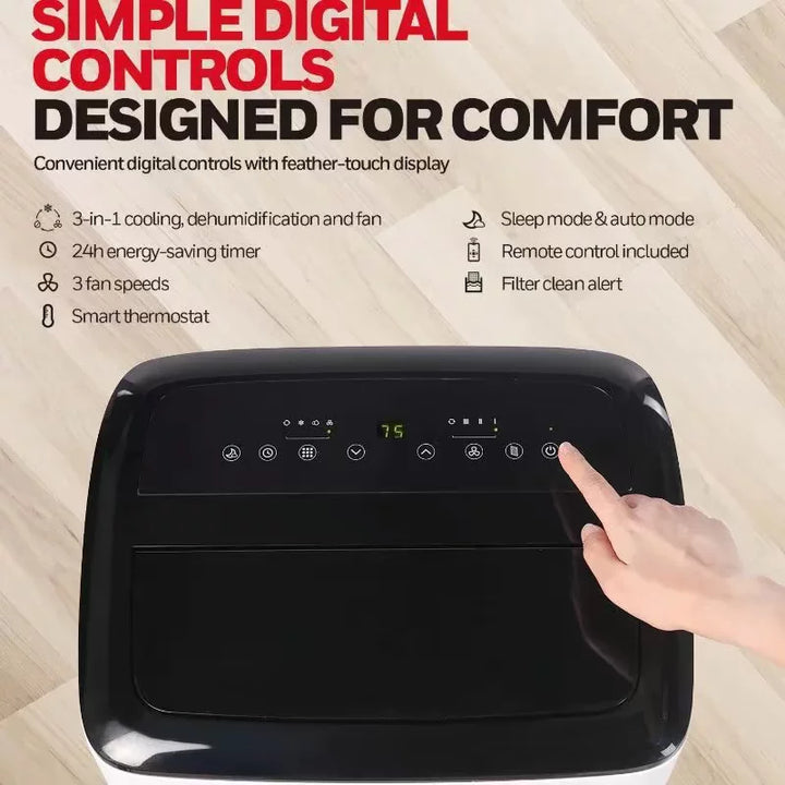 Unisex One Size smart portable air conditioner with WiFi app control, dehumidifier, fan and digital touch display Kalsten