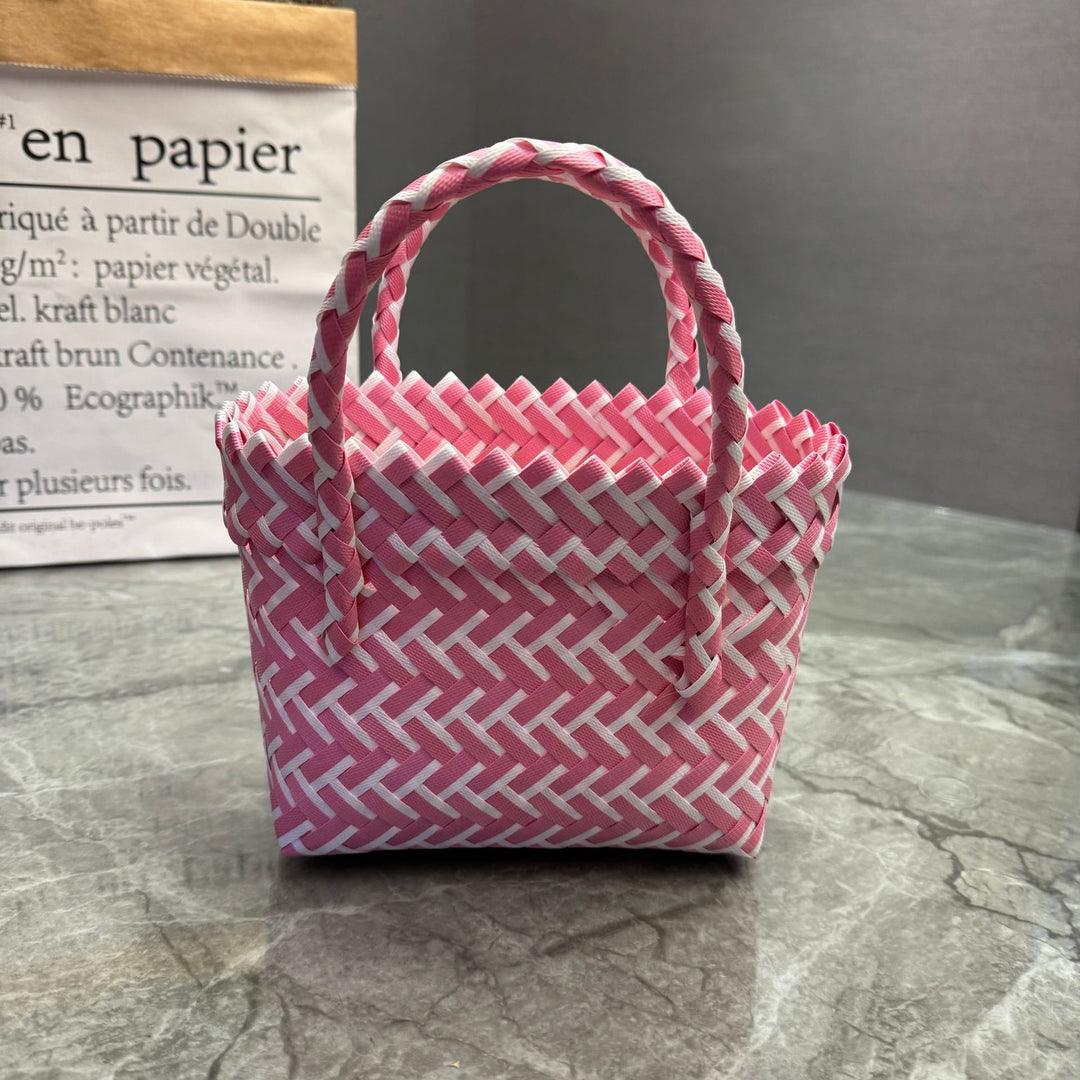 Handcrafted basket bag in stylish design Kalsten