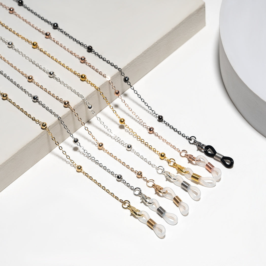Beaded Eyewear Chain with Secure Clasps kalsten