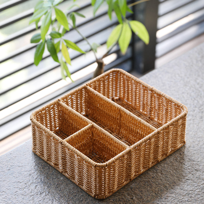 Divided Woven Storage Tray Kalsten