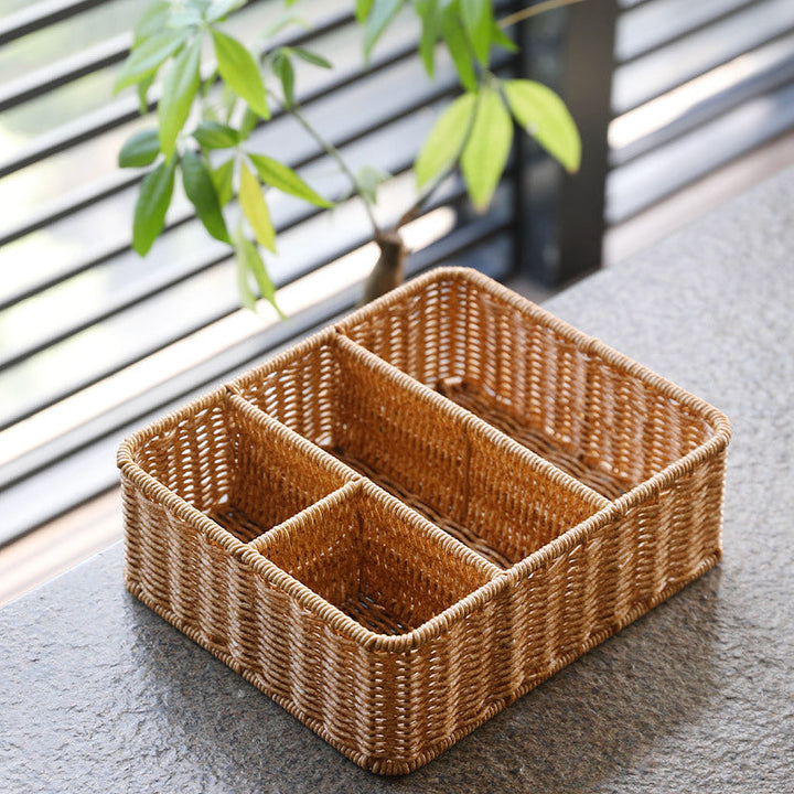 Divided Woven Storage Tray Kalsten