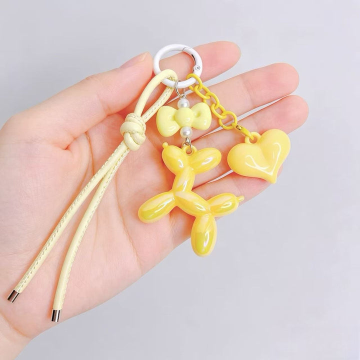 Playful keychain with heart and balloon dog Kalsten