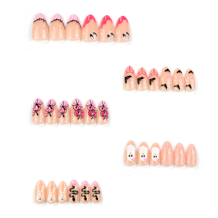 Halloween-Themed Manual Press-On Nail Set