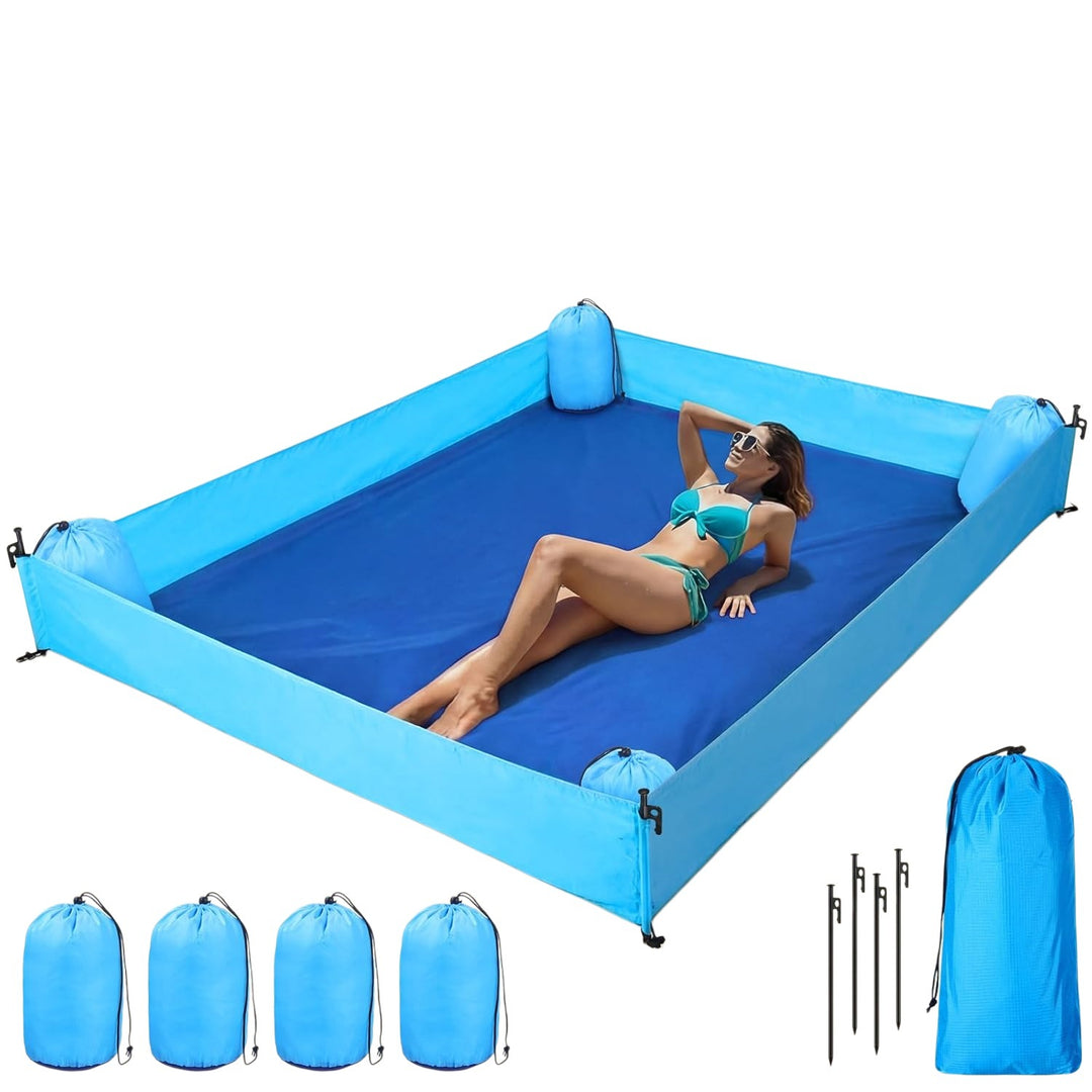 Versatile Sand-Free Beach Mat with Anchor System Kalsten