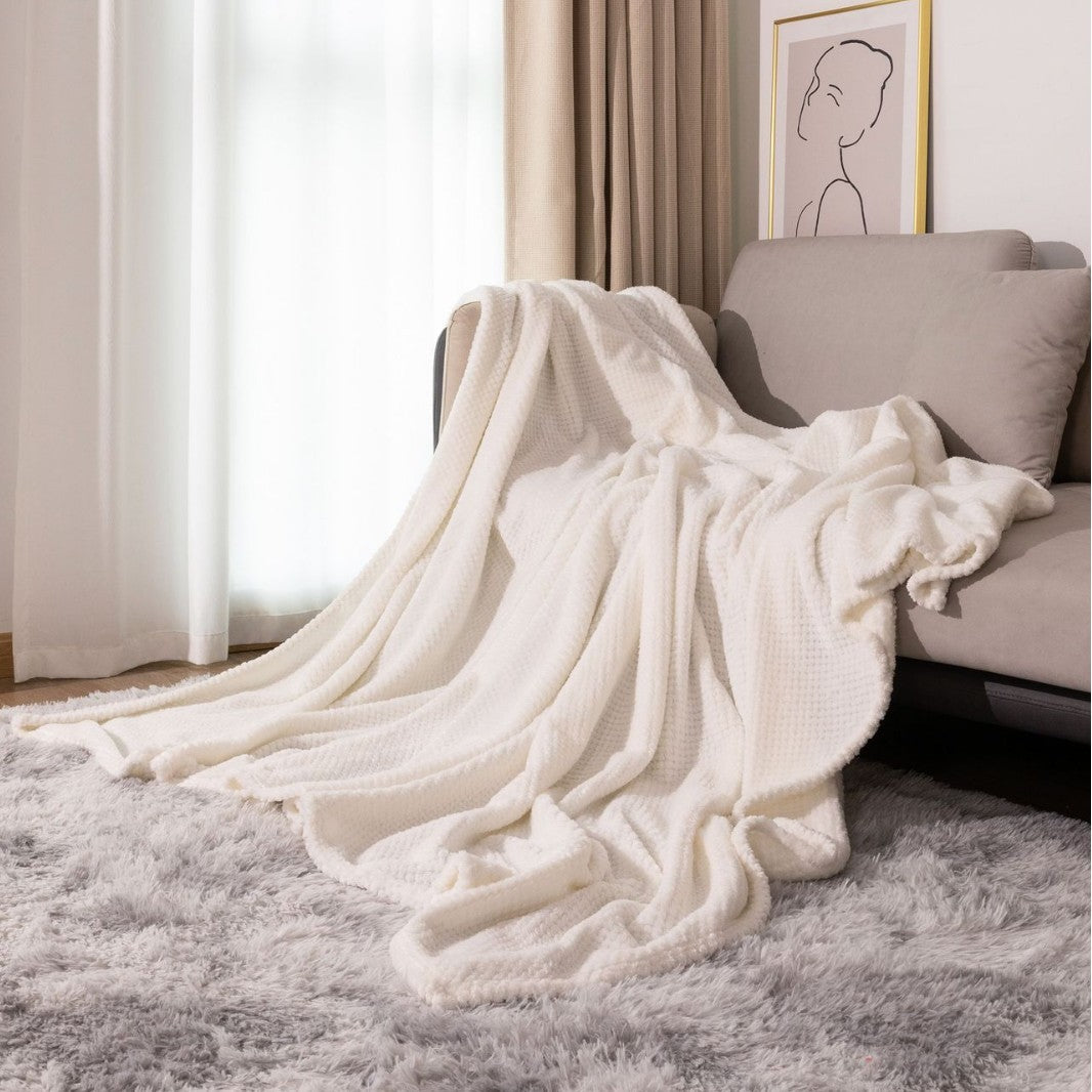 Textured Knit Throw Blanket