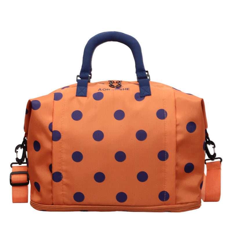 Stylish Polka Dot Travel Duffel
