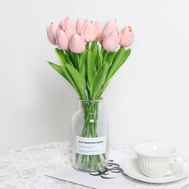 Realistic Faux Tulip Bouquet