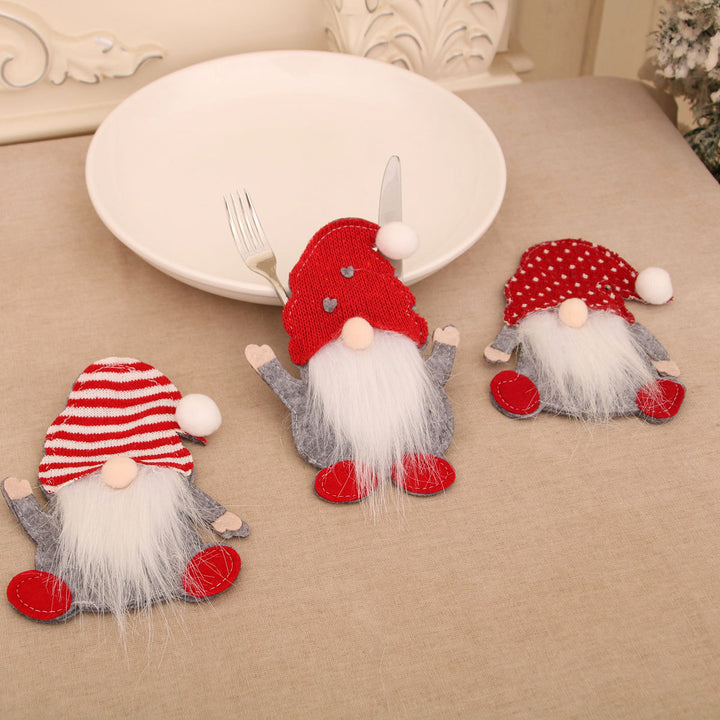 Festive Gnome Cutlery Holder Kalsten