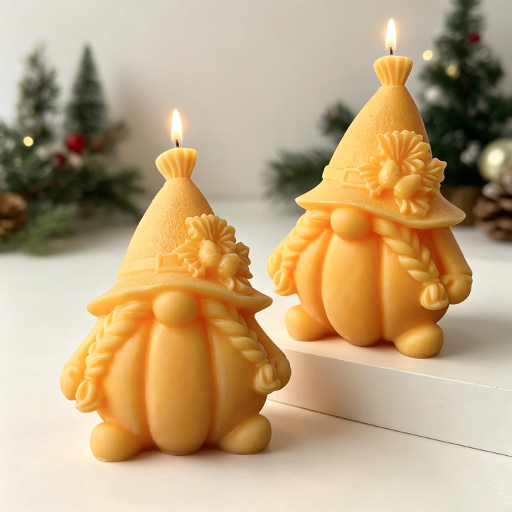 Whimsical Gnome Candle