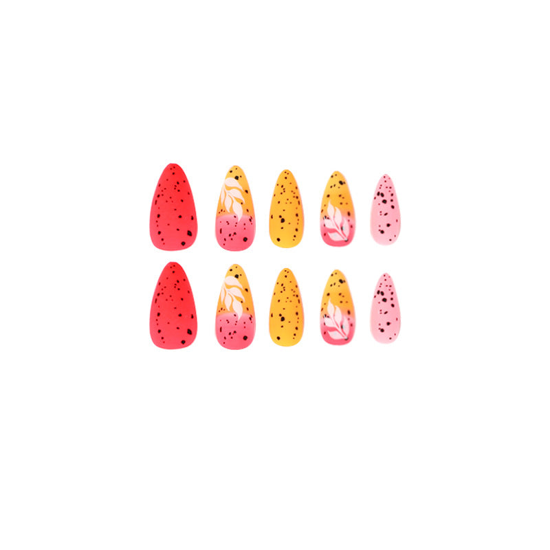 Artificial nail art with floral ombre design Kalsten