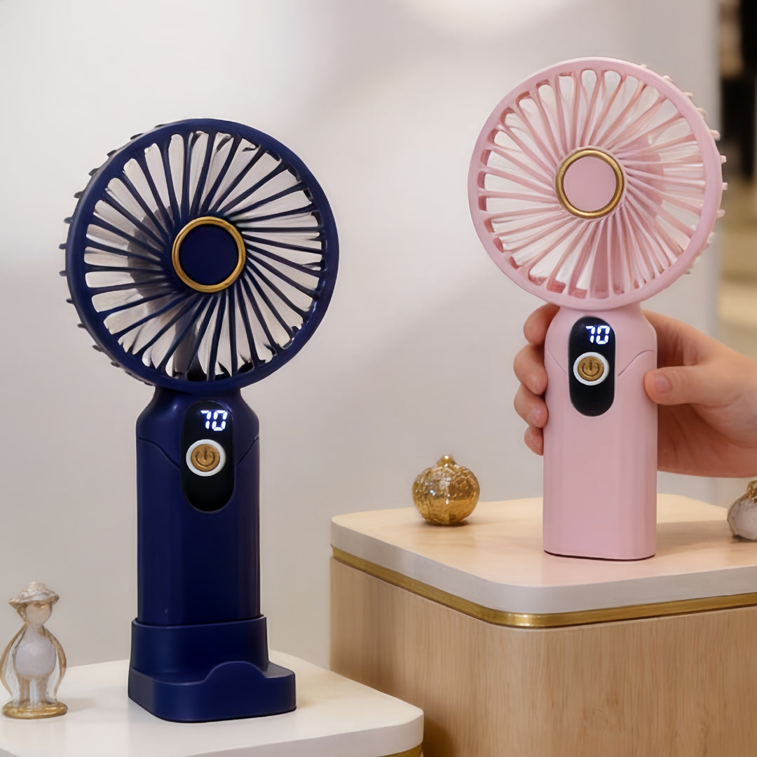 Women's Portable Hand Fan with Digital Display Kalsten    1782815881