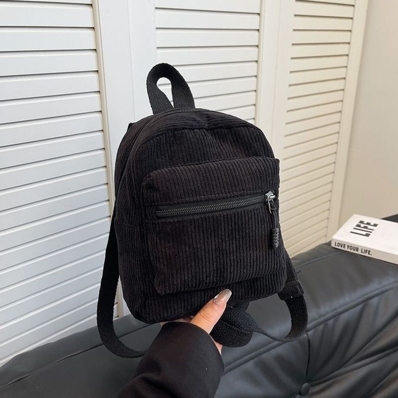 Compact Corduroy Mini Backpack Kalsten