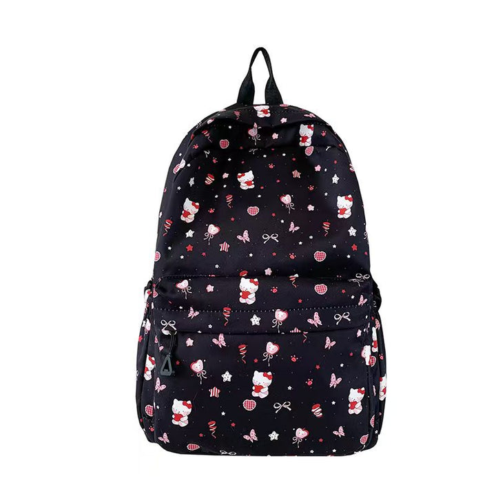 Character Print School Backpack Kalsten