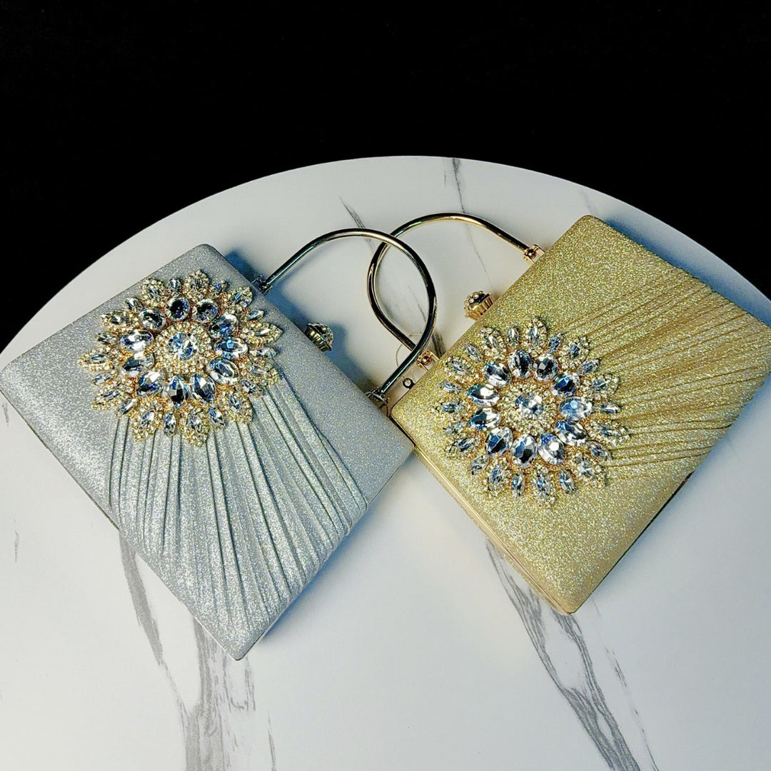 Luxurious Rhinestone-Embellished Evening Handbag