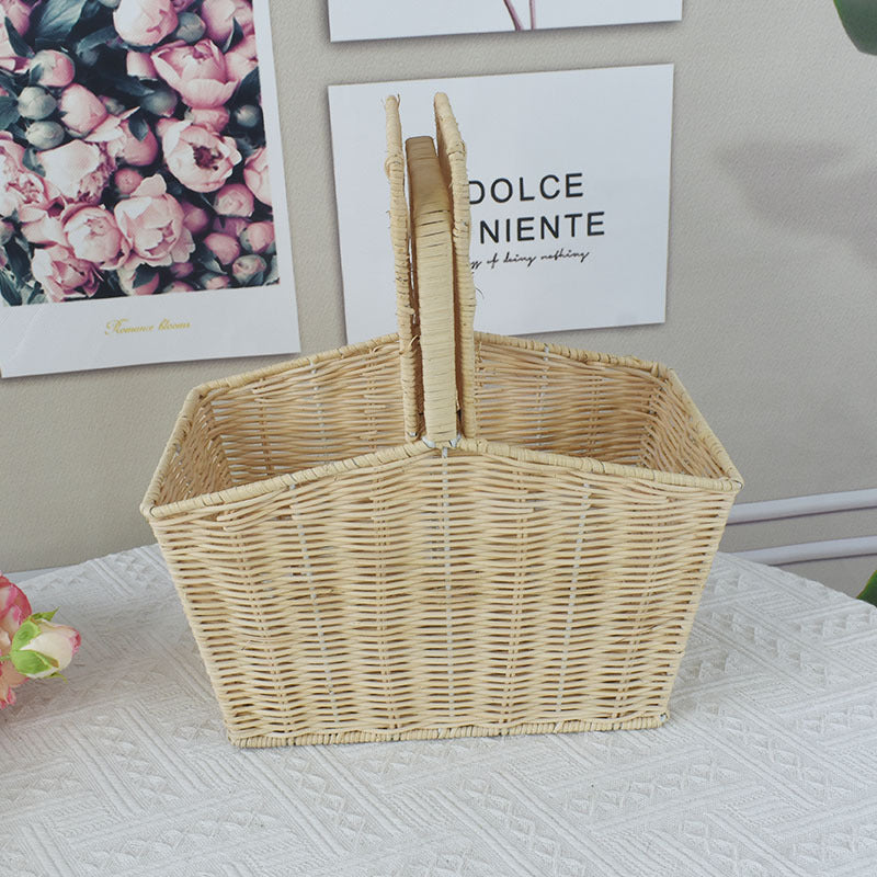 Handwoven Picnic Storage Basket Kalsten