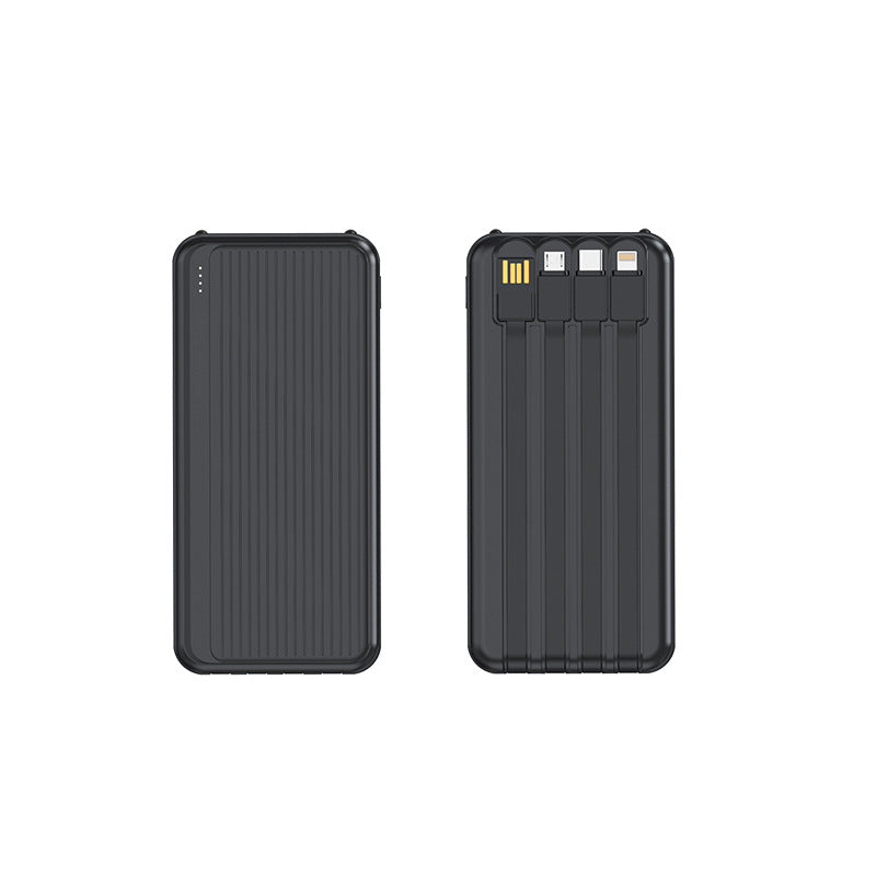Powerbank with Integrated Charging Cables and High-Speed Charging Function Kalsten