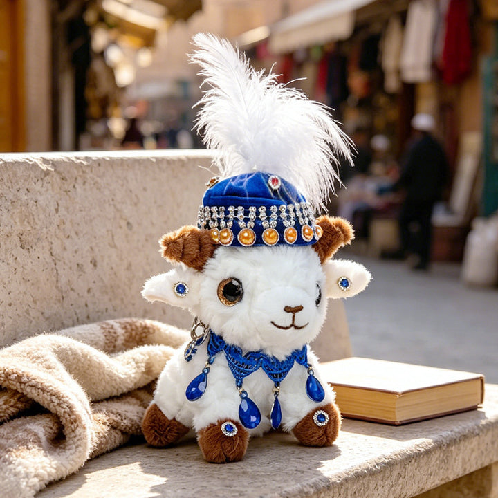 Jewel-Embellished Plush Lamb Collectible Kalsten
