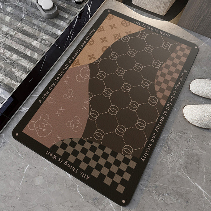 Cartoon-Themed Absorbent Bath Mat Kalsten