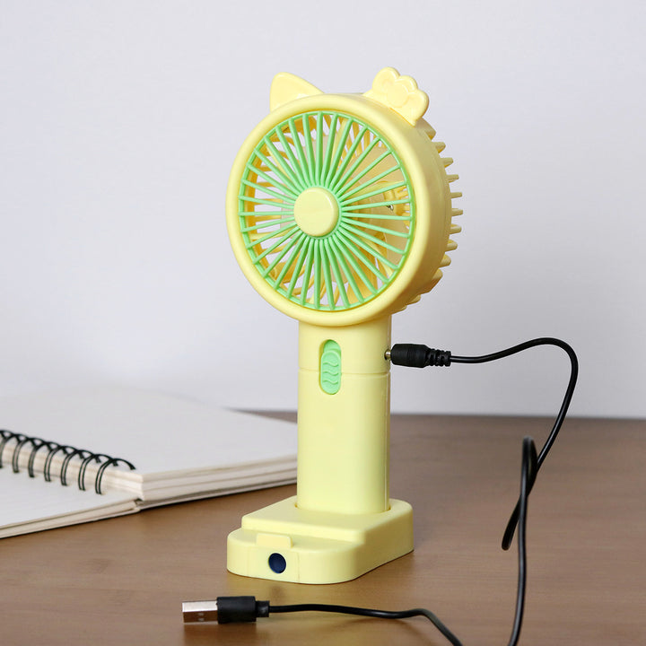 Unisex Portable Handheld Fan with Creative Cat Ears Design Kalsten