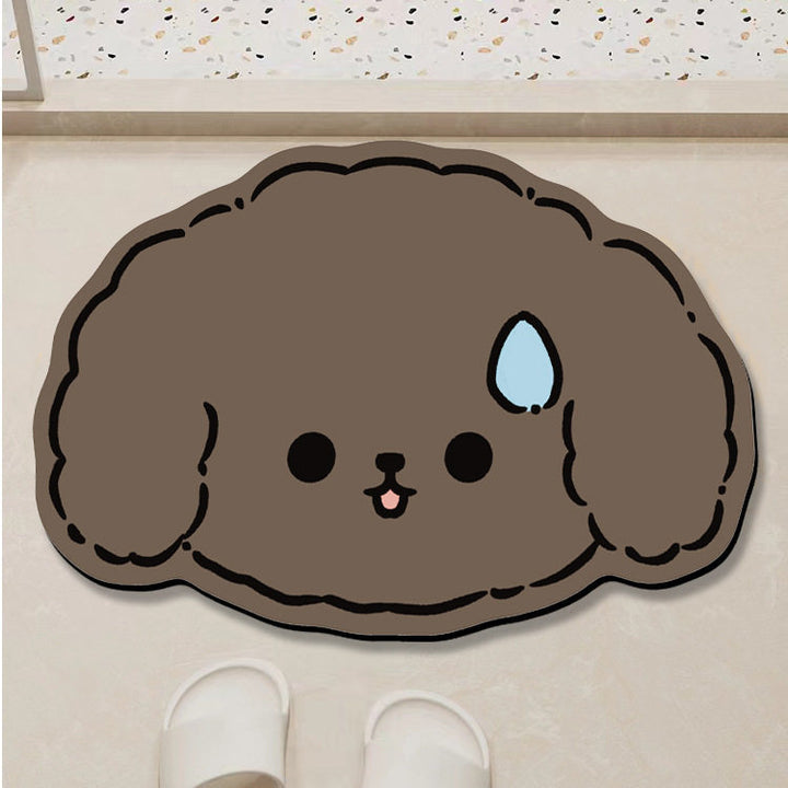 Cute Cat-Themed Bath Mat Kalsten