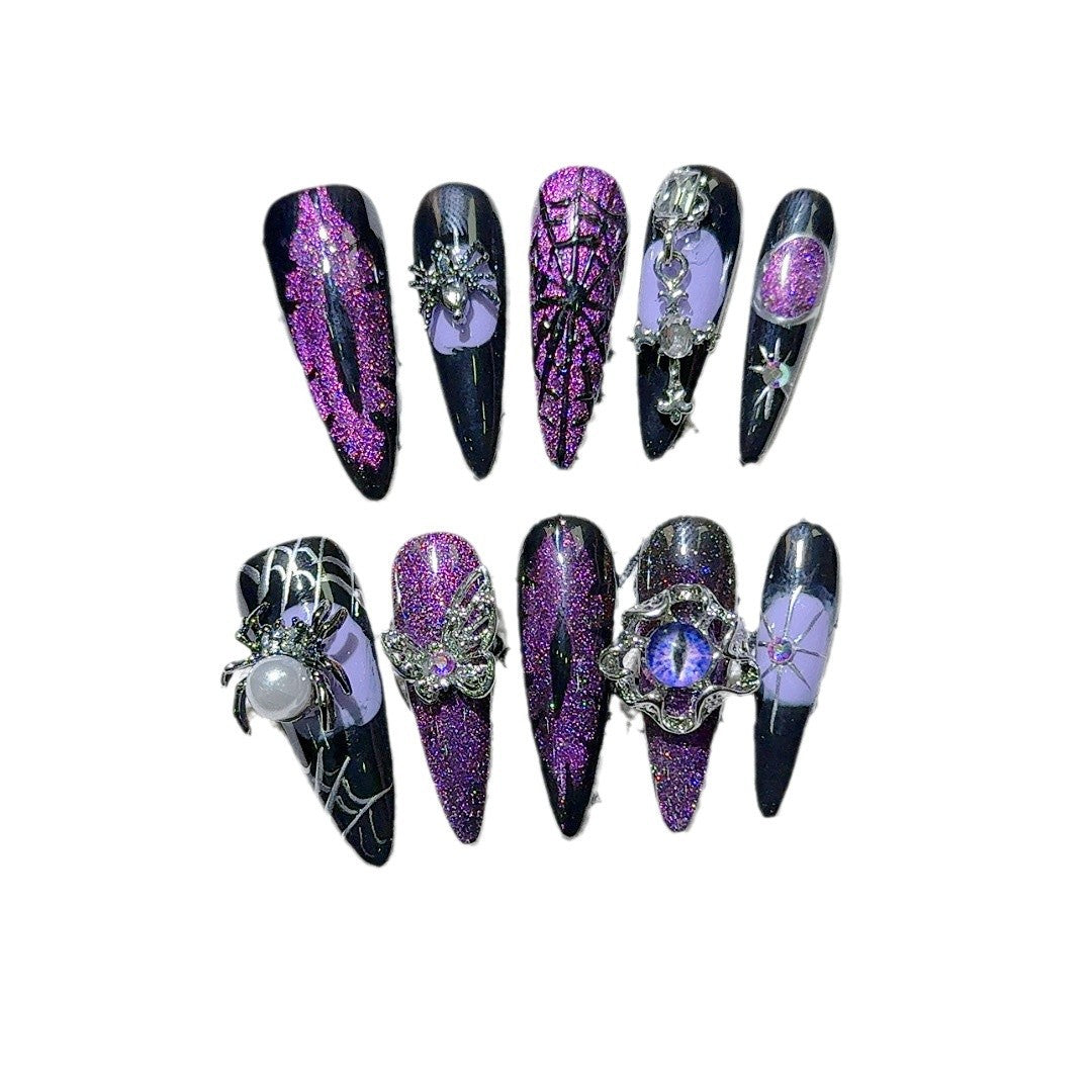 Gothic-Inspired Decorative Nail Art Tips