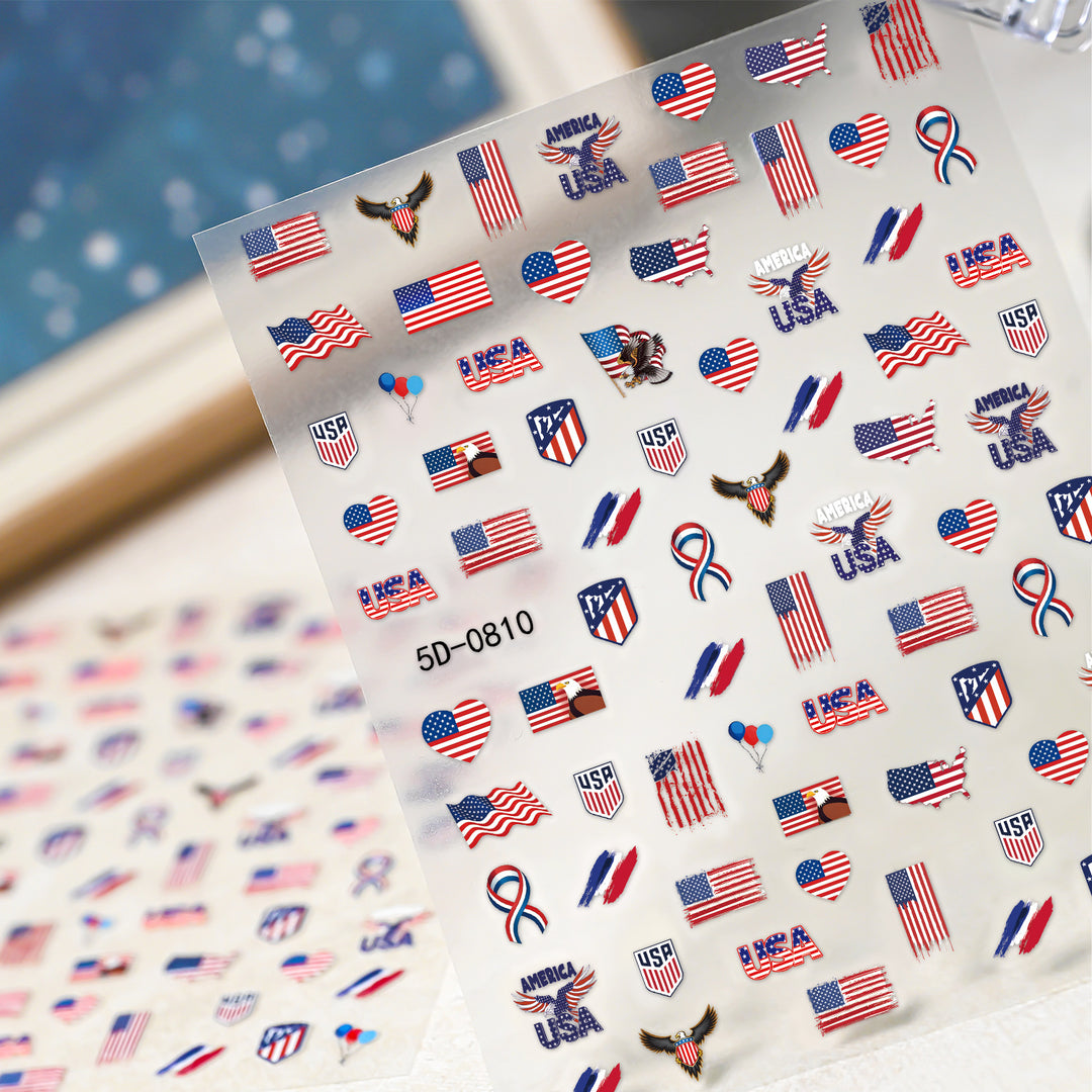 Canada-Themed Nail Art Stickers