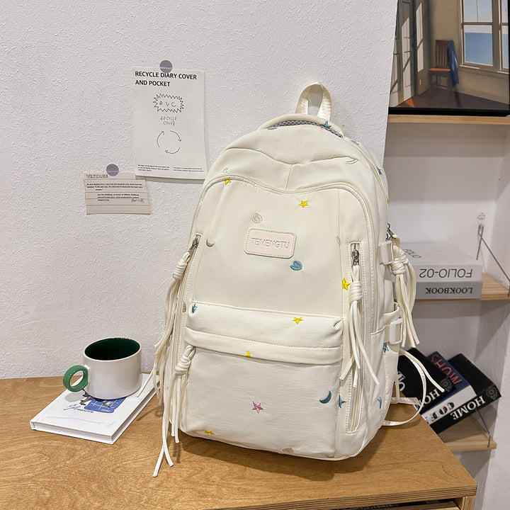 Stylish Embroidered Daily Backpack Kalsten