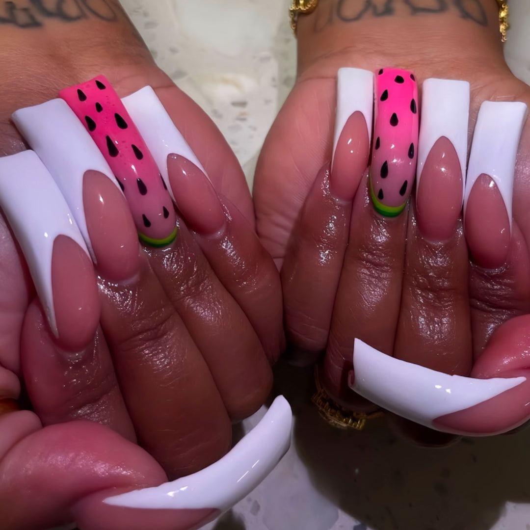Glamorous 3D Long Stiletto Press-On Nails Kalsten