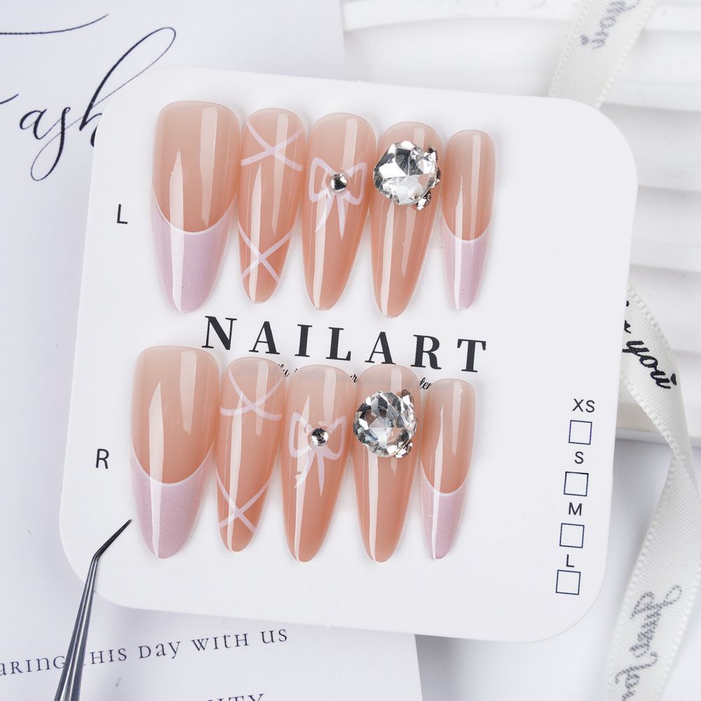 Elegant Stiletto Press-On Nail Art Kalsten