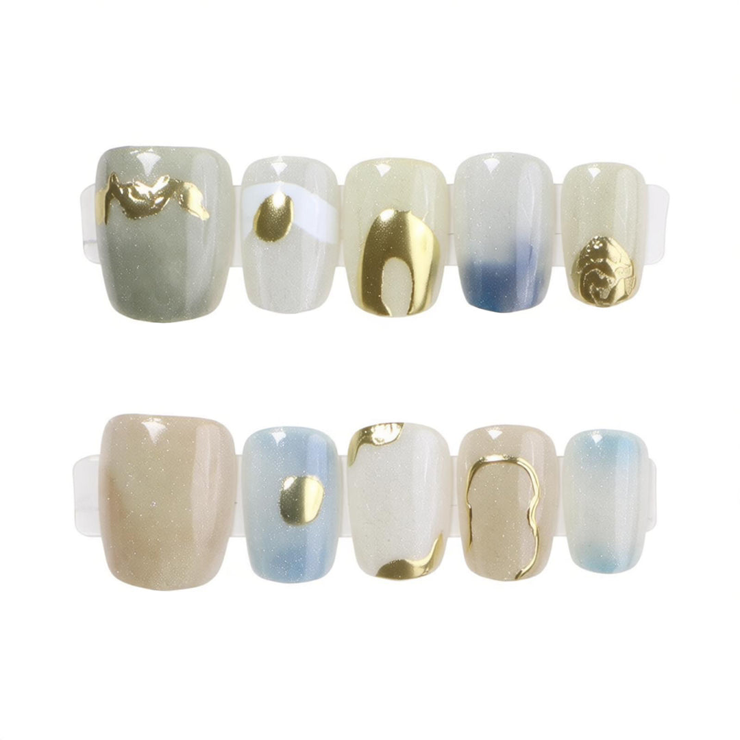 Artistic Marble Effect Press-On Nail Set Kalsten