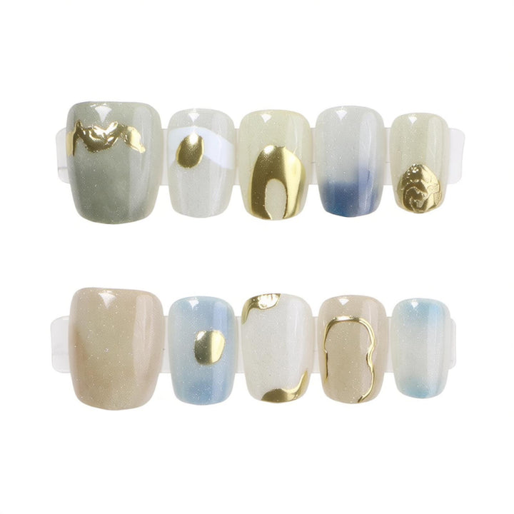 Artistic Marble Effect Press-On Nail Set Kalsten
