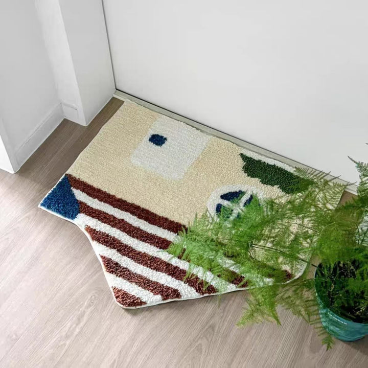 Decorative House-Shaped Bath Mat Kalsten