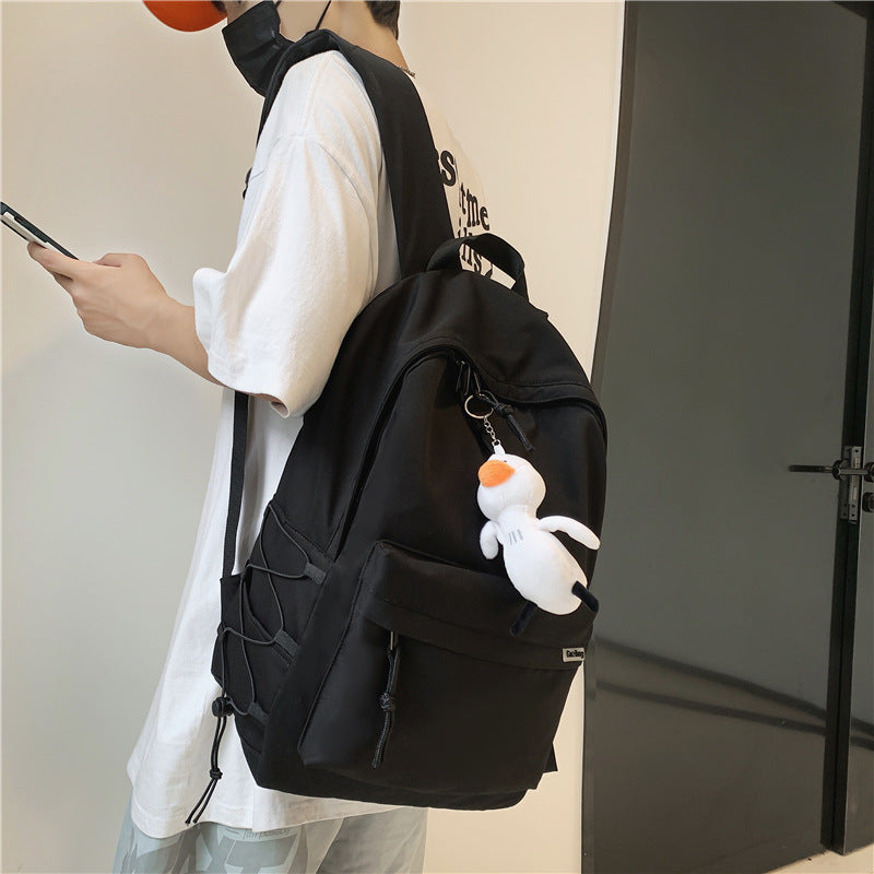 Versatile Casual Backpack with Plush Charm Kalsten