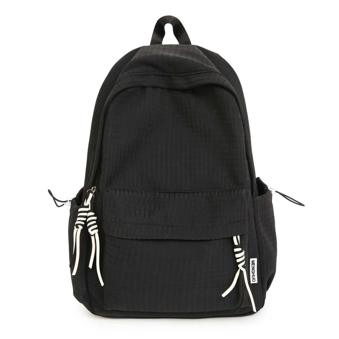 Versatile Lightweight Grid Pattern School Backpack Kalsten