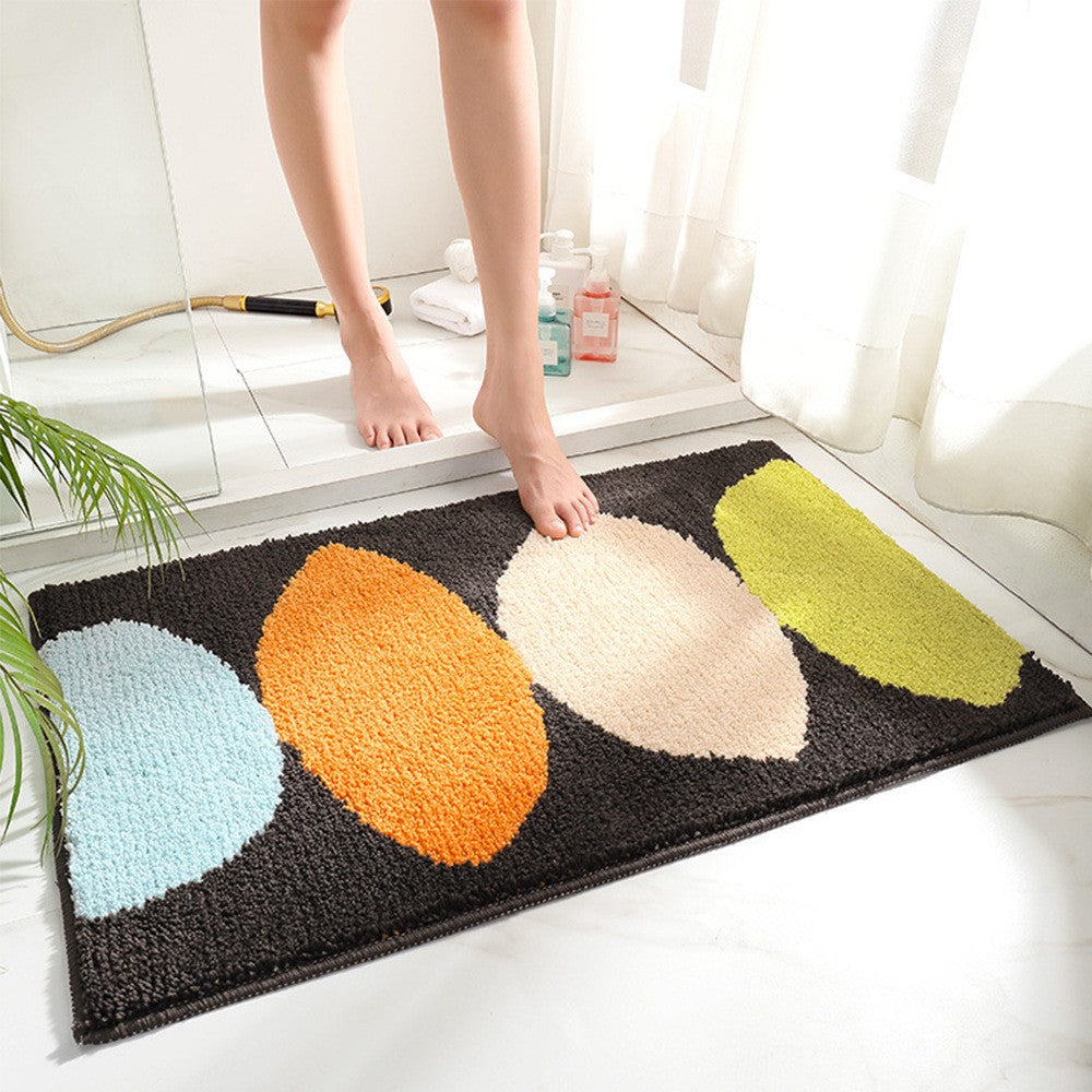 Textured Stone Pattern Bathroom Mat Kalsten