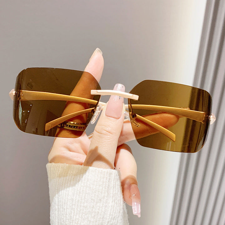 Women's fashion square sunglasses with embellished metal frame Kalsten