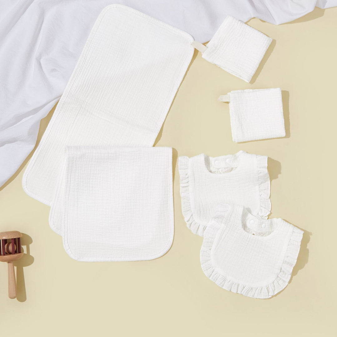 Soft Muslin Baby Bib and Changing Pad Set kalsten