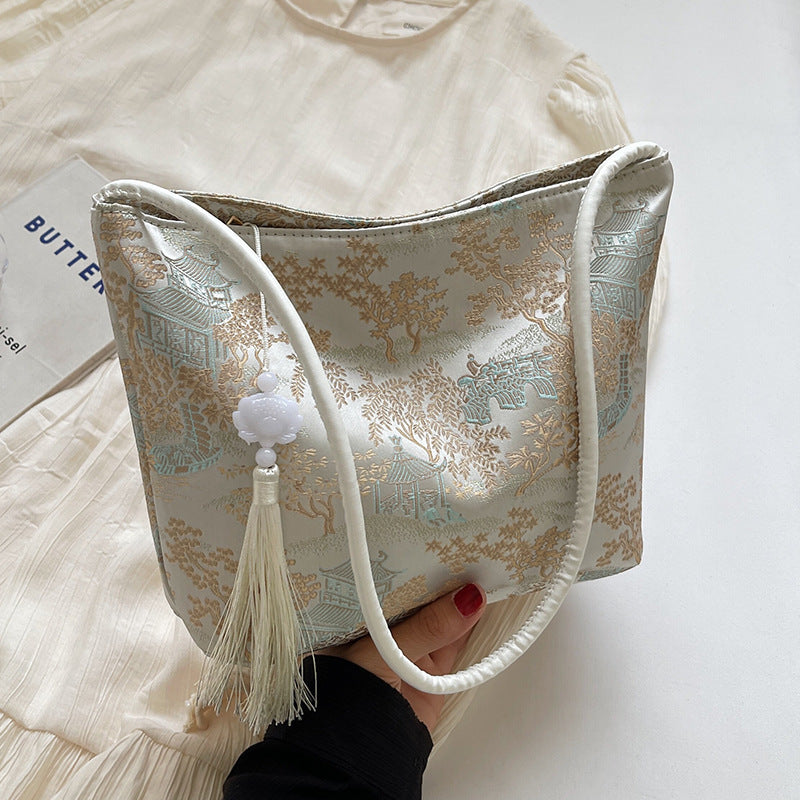 Elegant Satin Shoulder Bag