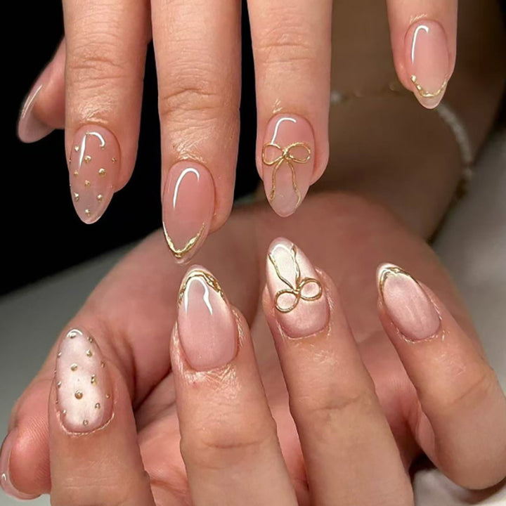 Artful acrylic nails with elegant floral accents Kalsten
