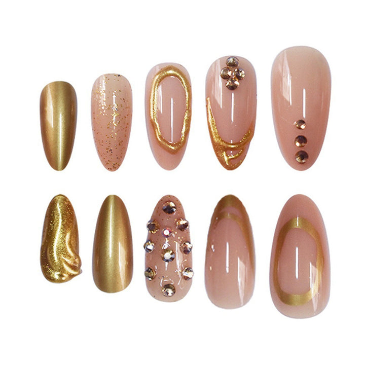 Glamorous 3D Decorative Press-On Nails Kalsten