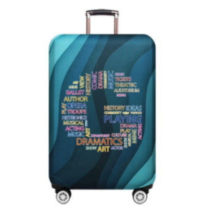 Unisex Hard Shell Suitcase with Creative Cultural Design Kalsten