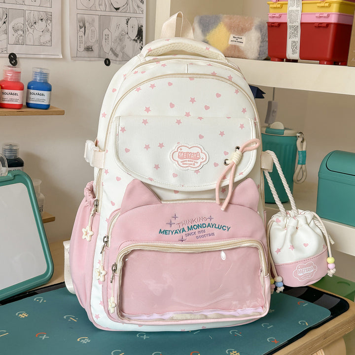 Stylish Water-Resistant Star-Patterned Backpack Kalsten