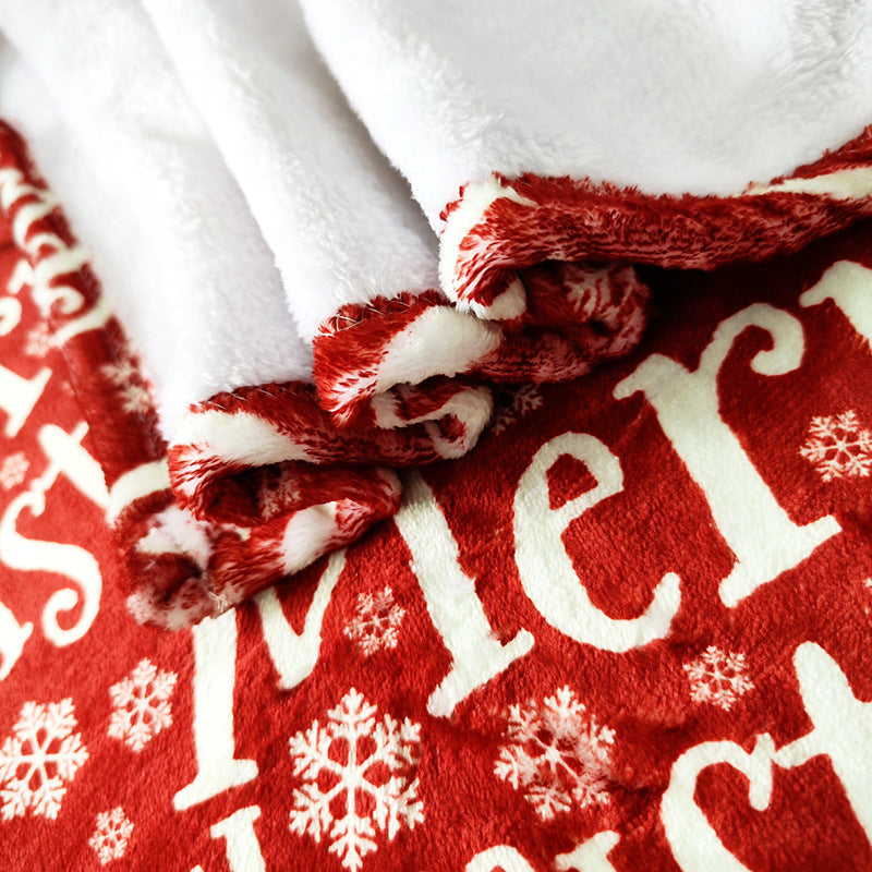 Women's Christmas blanket with festive tree and gift design Kalsten
