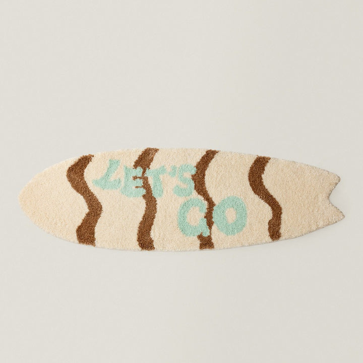 Surfboard-Shaped Decorative Bath Mat Kalsten