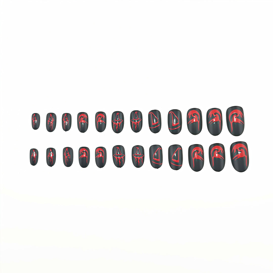 Artistic Halloween-style Press-on Nails Kalsten
