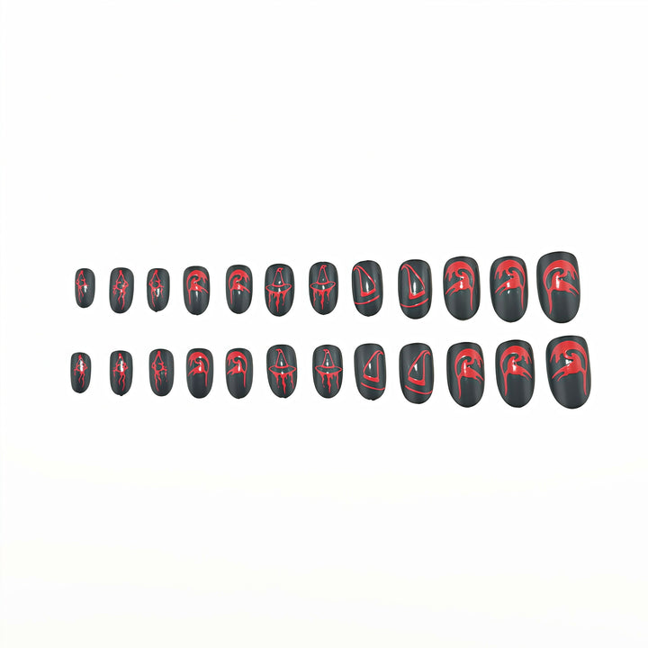 Artistic Halloween-style Press-on Nails Kalsten