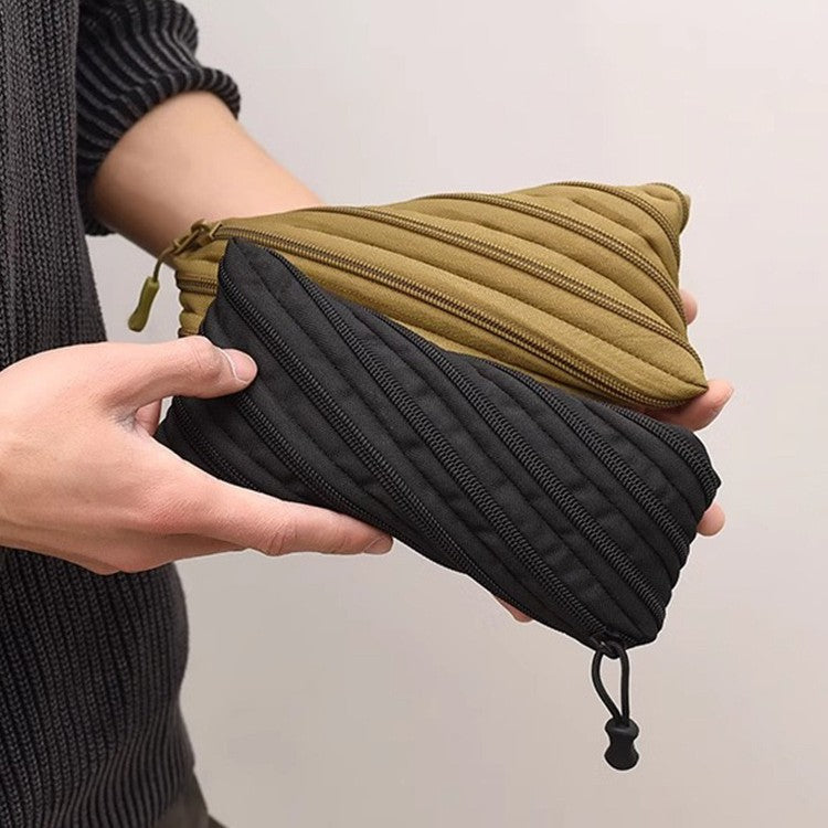 Stylish Canvas Zippered Pencil Case