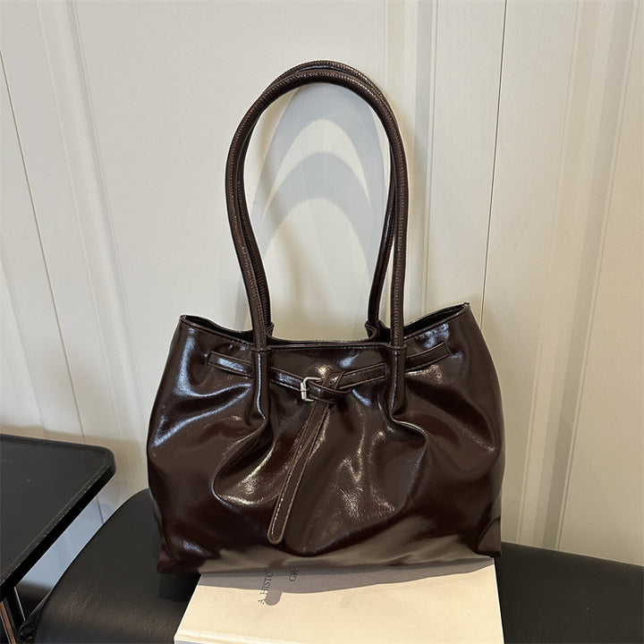 Elegant Glossy Handheld Tote Bag