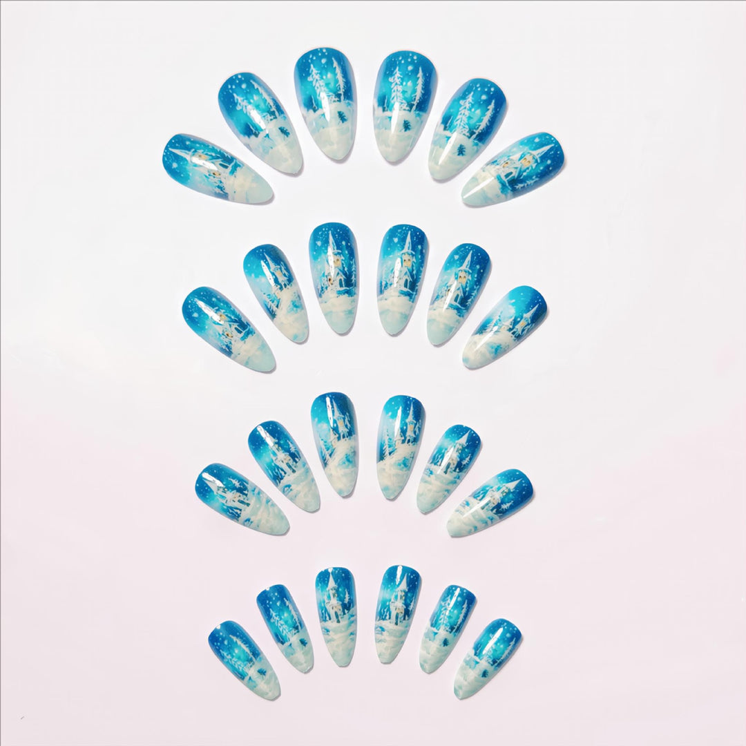 Winter-Themed Artistic Nail Art Kalsten
